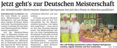 Zeitungsartikel im Offenburger Tageblatt vom 30.07.12 
